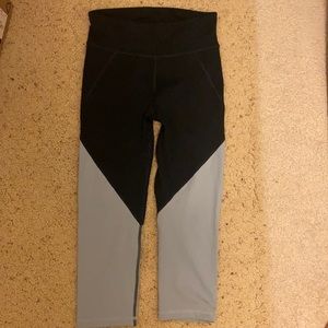 Aero athletic leggings size S blue, CROPPED